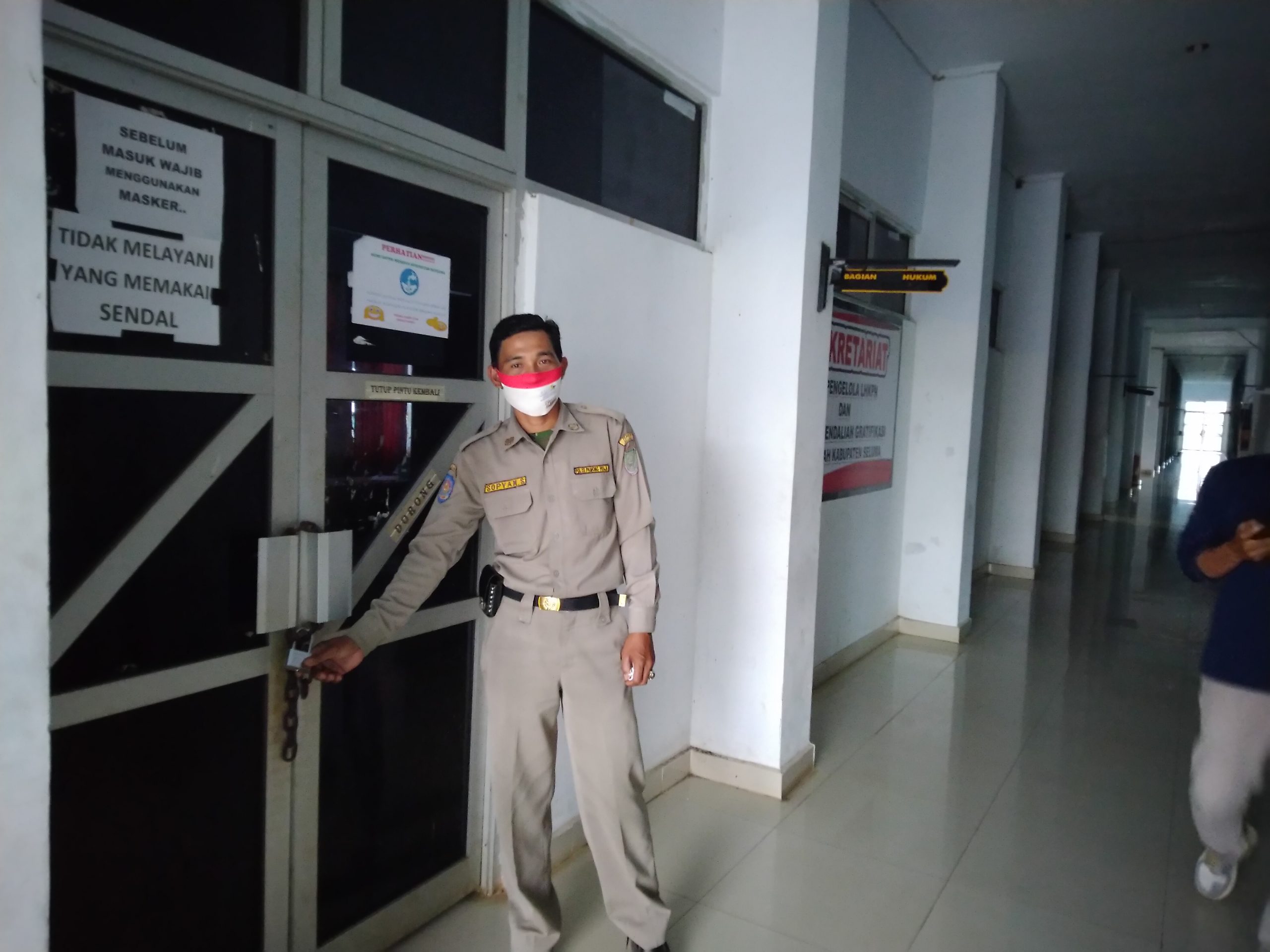 ASN Setkab Seluma Positif Covid-19, Kantor Bupati Sepi