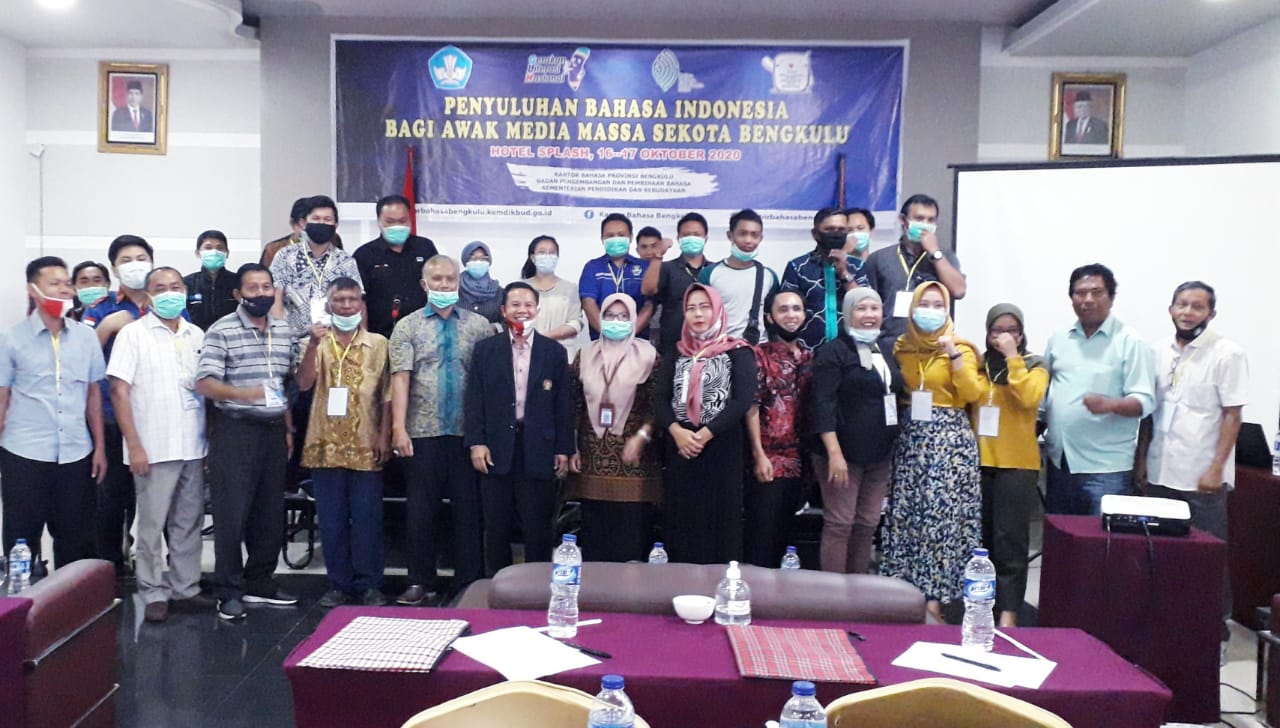 Puluhan Awak Media di Bengkulu Ikuti Penyuluhan Bahasa Indonesia