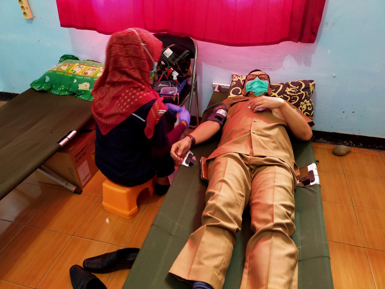 Sumpah Pemuda, PWI, PMI, dan Diskominfo Seluma Donor Darah