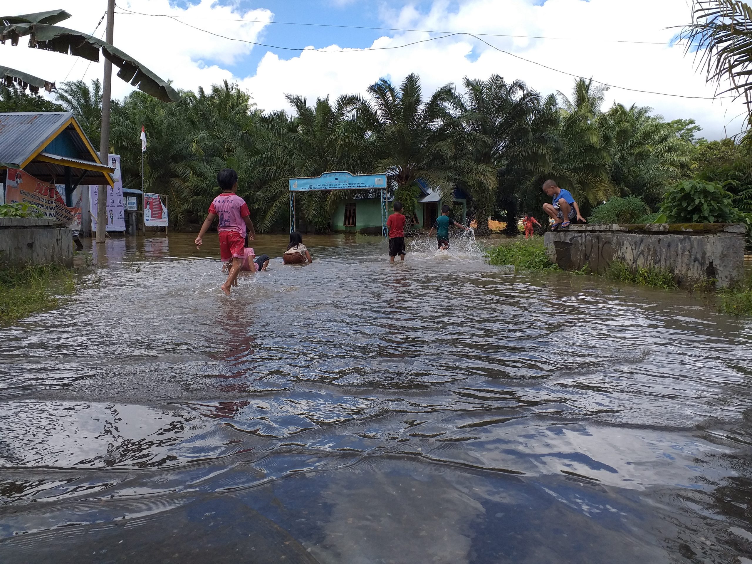 Dilanda Banjir, Puluhan Rumah di Benteng dan Bengkulu Utara Terendam