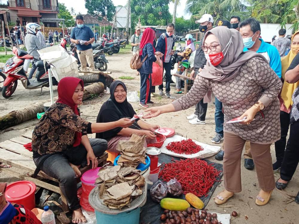 Cegah Covid-19, Plt Bupati Kaur Lakukan Gertak Masker