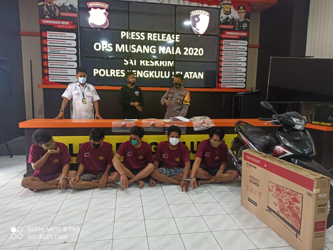 Operasi Musang Nala BS Bekuk 6 Penjahat