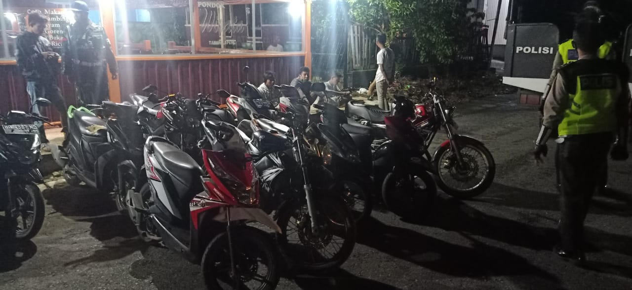 Razia Balapan Liar, Sat Lantas Polres Bengkulu Selatan Amankan 18 Motor