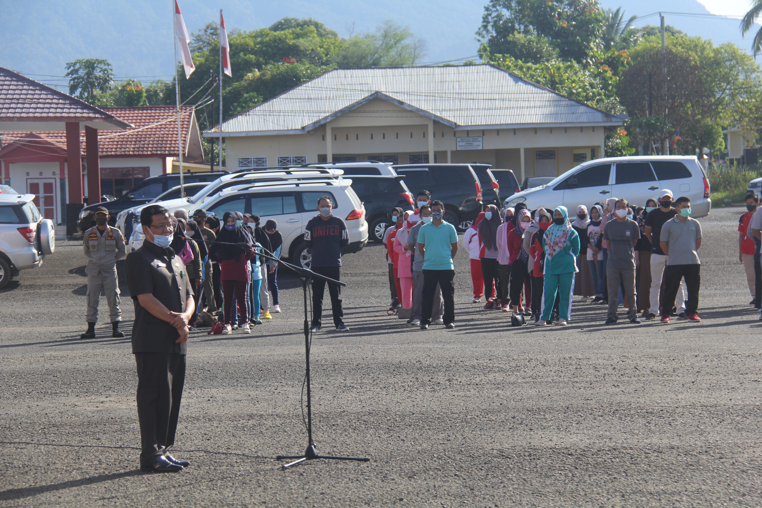 Pjs Bupati Bengkulu Utara Pamit dalam Apel Gabungan