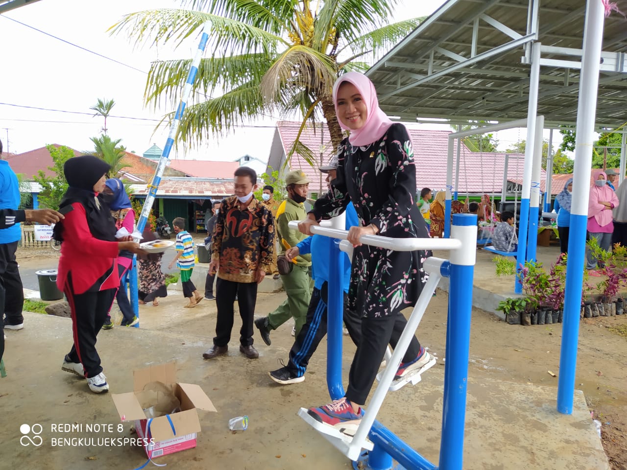 Pentingnya Jaga Imunitas, Dewi Coryati Resmikan Sarana Olahraga Rekreasi