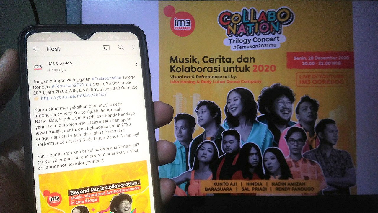 IM3 Ooredoo Gelar Collabonation Trilogy Concert #Temukan2021mu