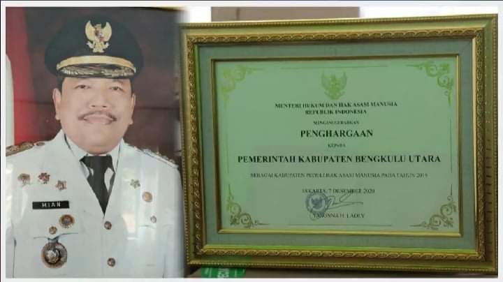 Pemkab Bengkulu Utara Kembali Raih  Penghargaan Kabupaten Peduli HAM