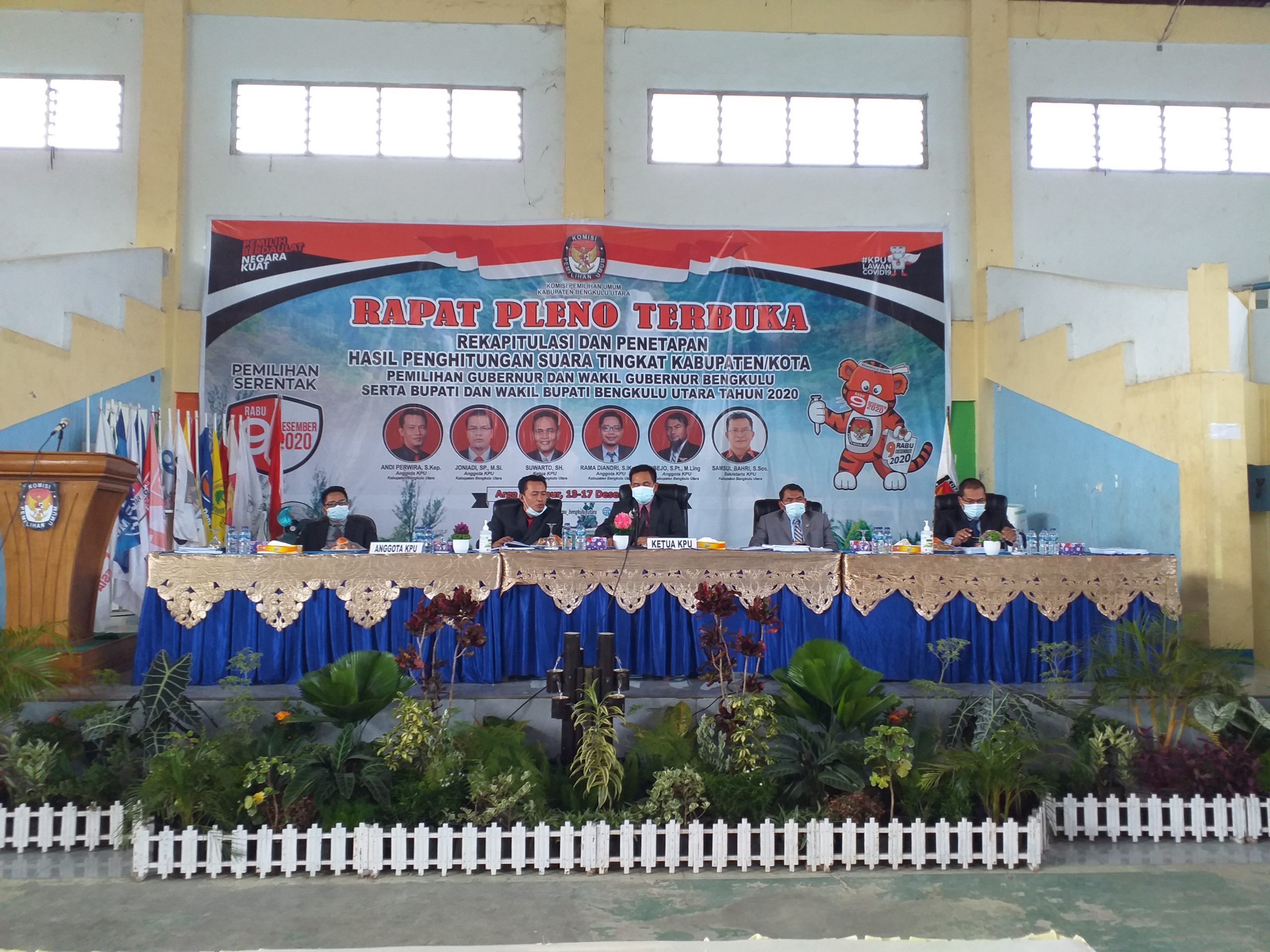 KPU Bengkulu Utara Mulai Rapat Pleno Penetapan Hasil Tungsura