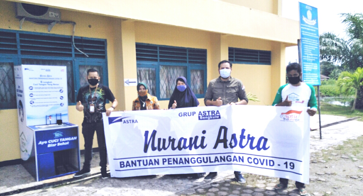 SMPN 12 Kota Bengkulu Terima Bantuan Wastafel dari Nurani Astra Group