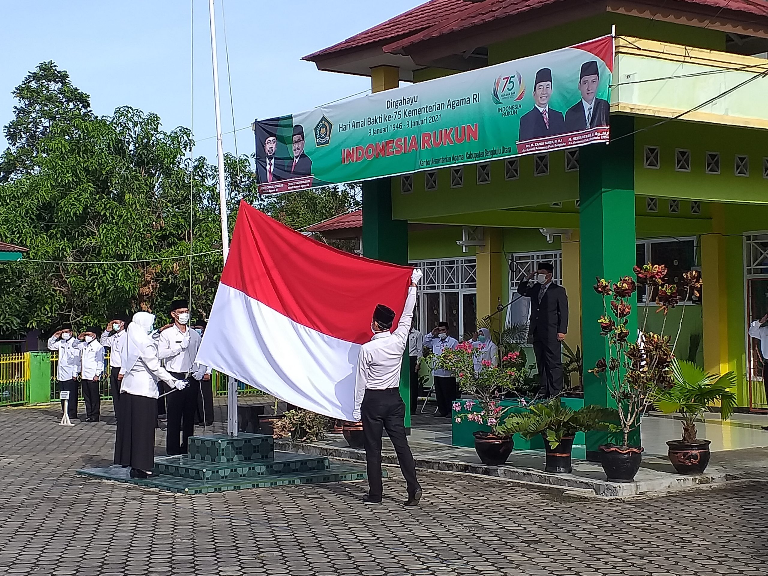 Kemenag Bengkulu Utara Peringati HAB ke-75 Secara Sederhana