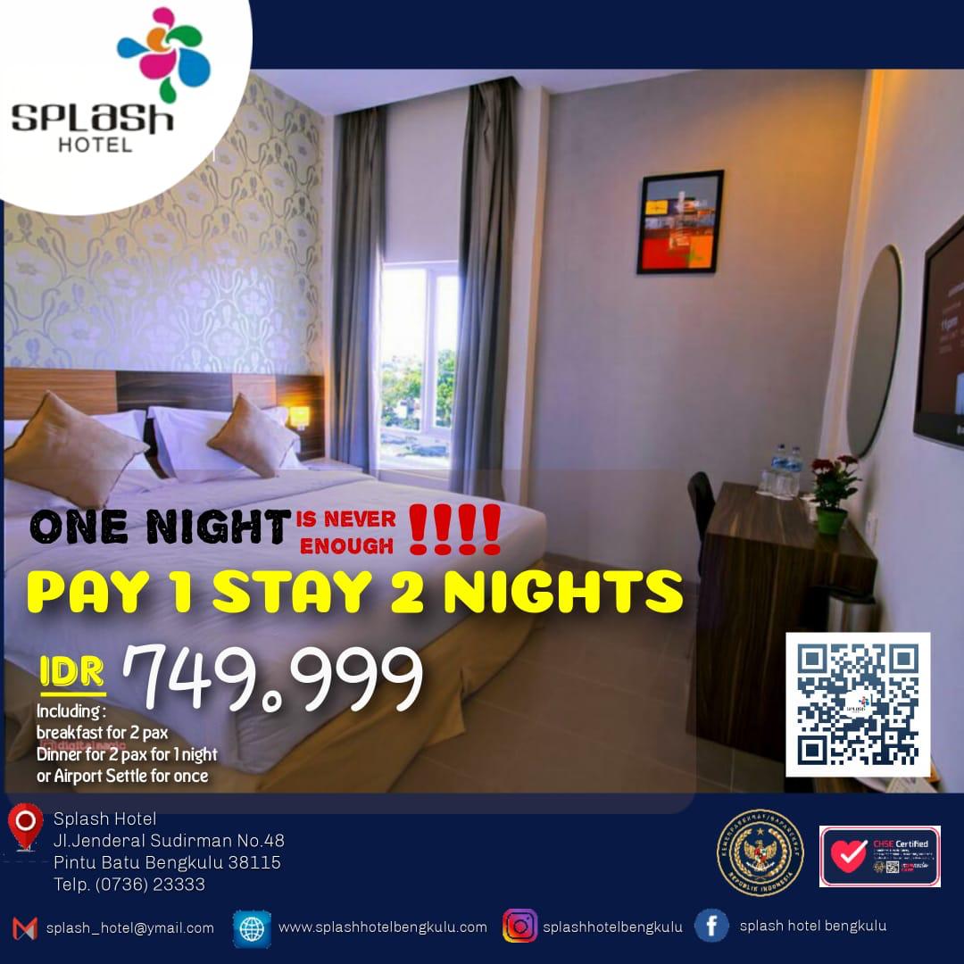 Splash Hotel Tawarkan Promo Pay 1 Stay 2 Nights