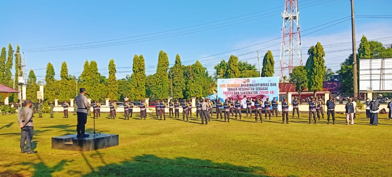 Bhabinkamtibmas Polres Bengkulu Utara Jadi Tenaga Tracer Covid-19