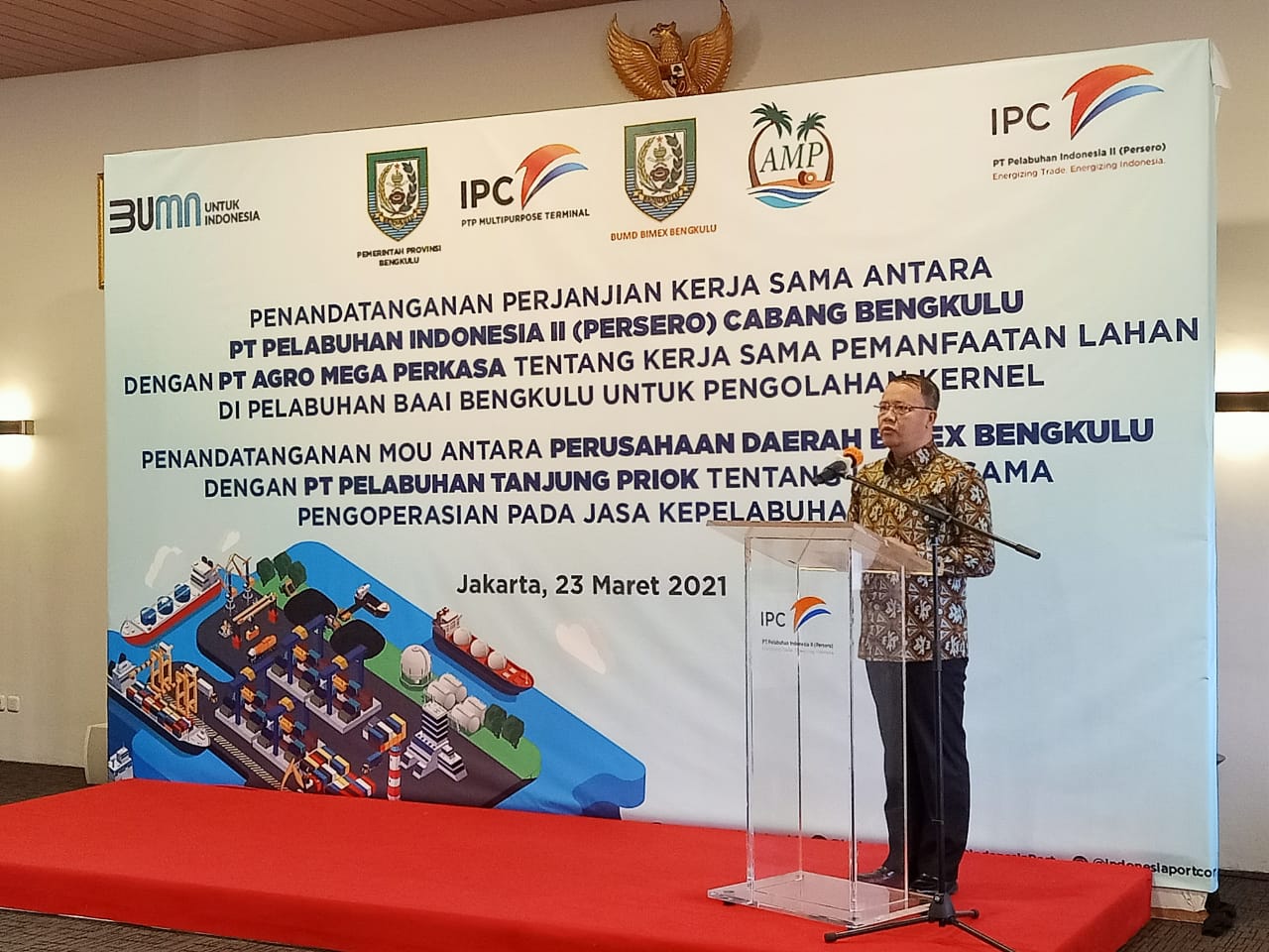 Gubernur Bengkulu Yakini Pelabuhan Pulau Baai Jadi Gerbang Ekspor dan Impor Nasional
