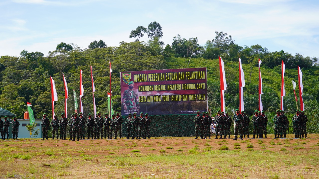 Pangdam Sriwijaya Resmikan Brigif 8/Garuda Cakti Kodam II/Sriwijaya