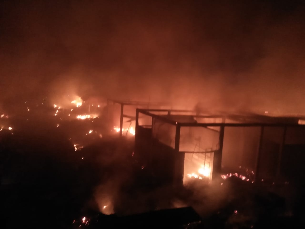 Puluhan Kios dan Lapak PKL PS Purwodadi Ludes Terbakar