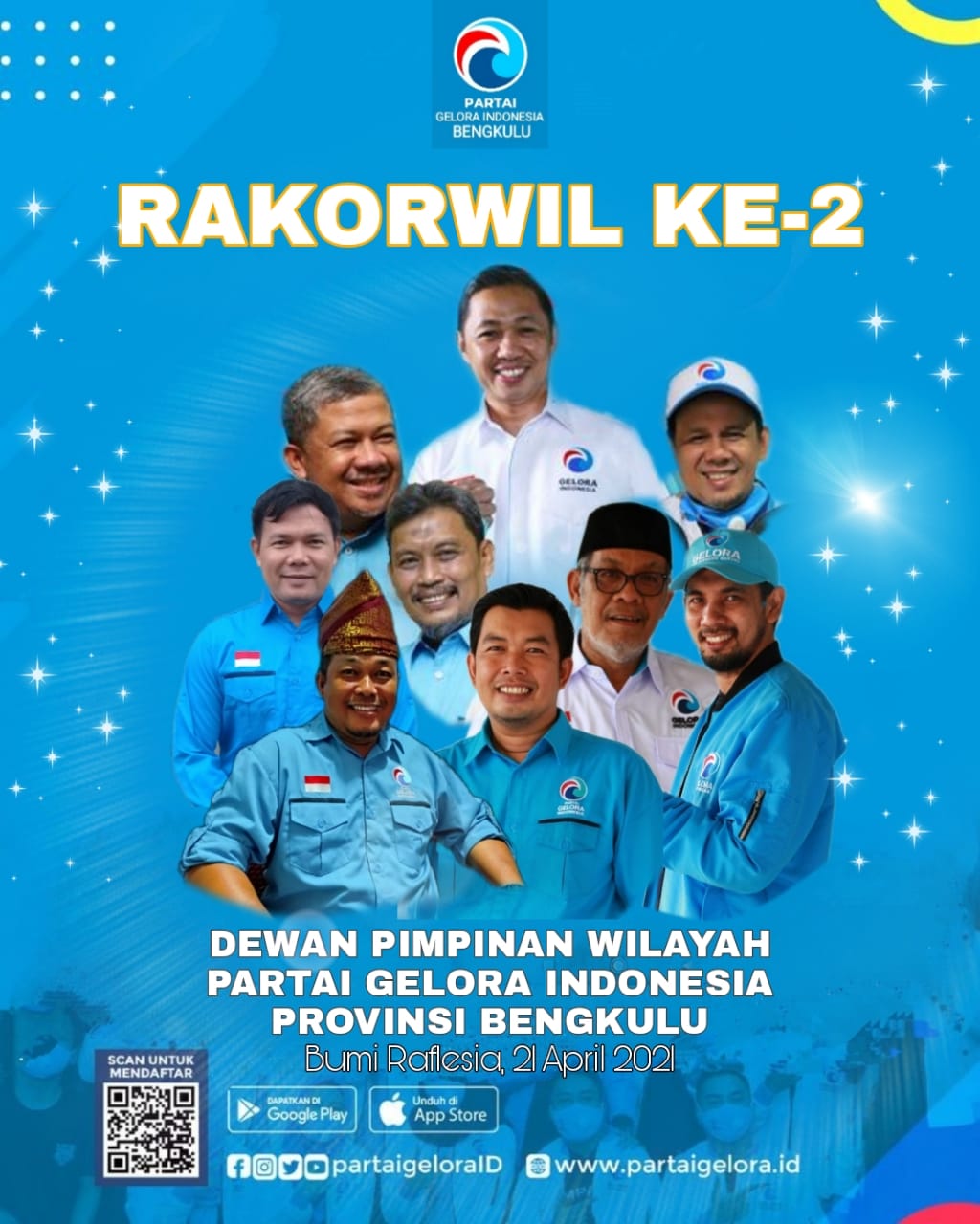 Ketua Pengembangan Teretorial 1 DPN Buka Rakorwil Partai Gelora Indonesia