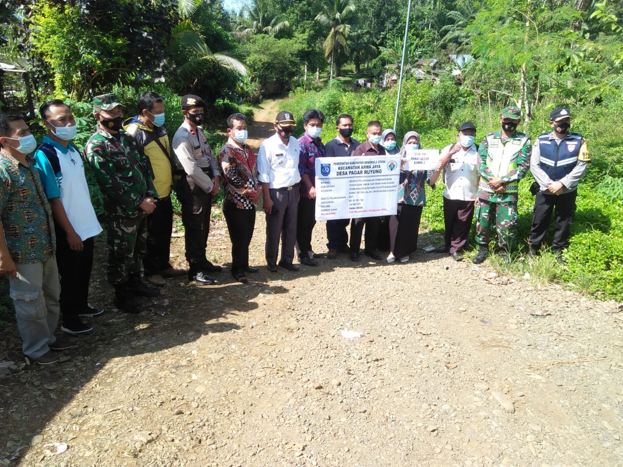 Dukung Pembangunan Pemerintah, Desa Pagar Ruyung Gelar Titik Nol