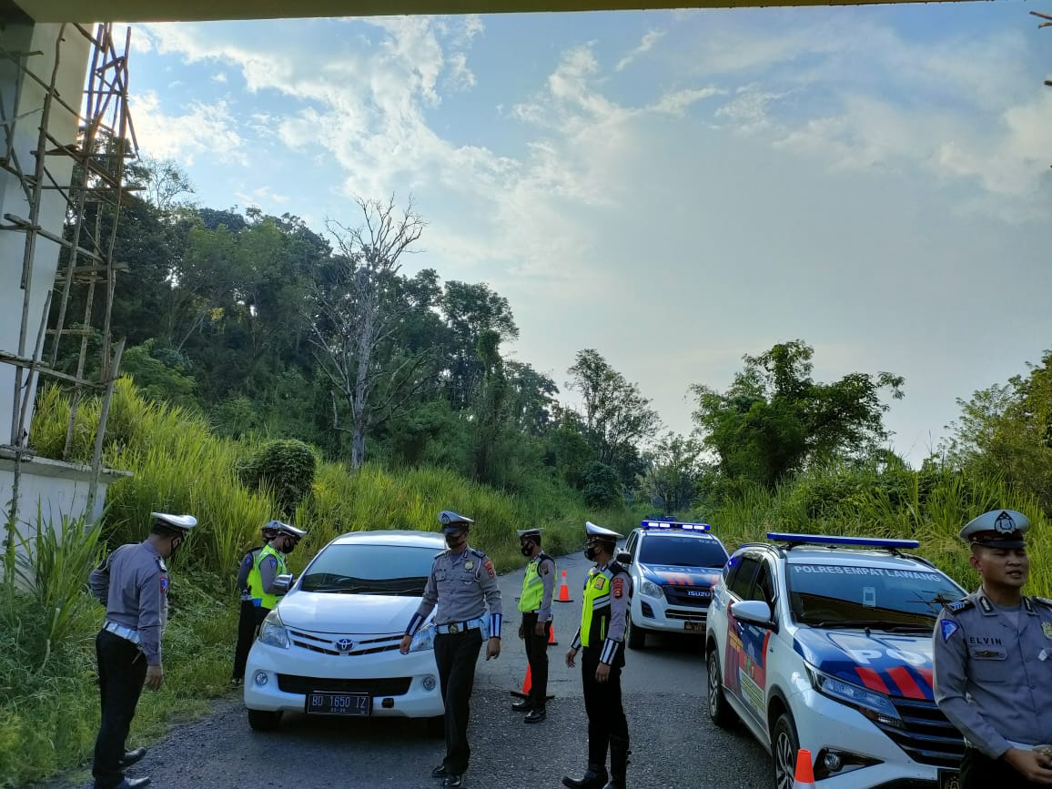 Nekat Mudik, Polres Kepahiang Tahan Kendaraan