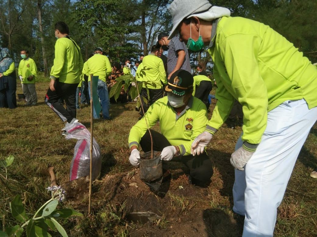 PWI Bengkulu Tanam 1000 Pohon Mangrove