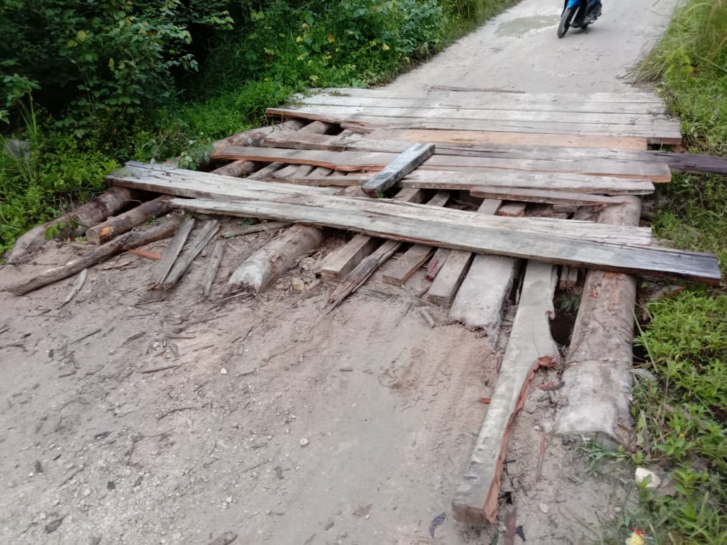 Kondisi 5 Jembatan Penghubung Antar Desa di Enggano Memprihatinkan