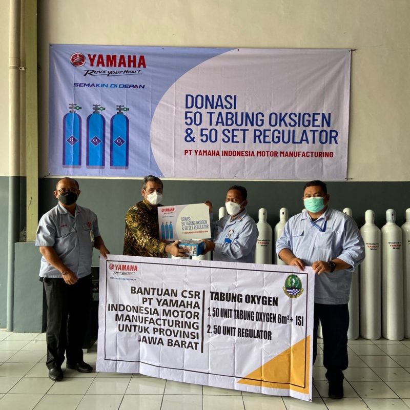 Yamaha Peduli Masyarakat, CSR Tabung Oxigen, Donasi Alkes dan Sembako Hingga Program Vakisnasi Gratis untuk Ma