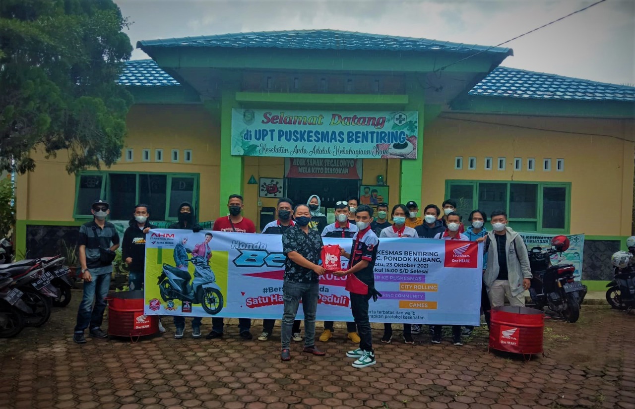 Komunitas Honda Beat Club Bantu Nakes di Bengkulu Tengah