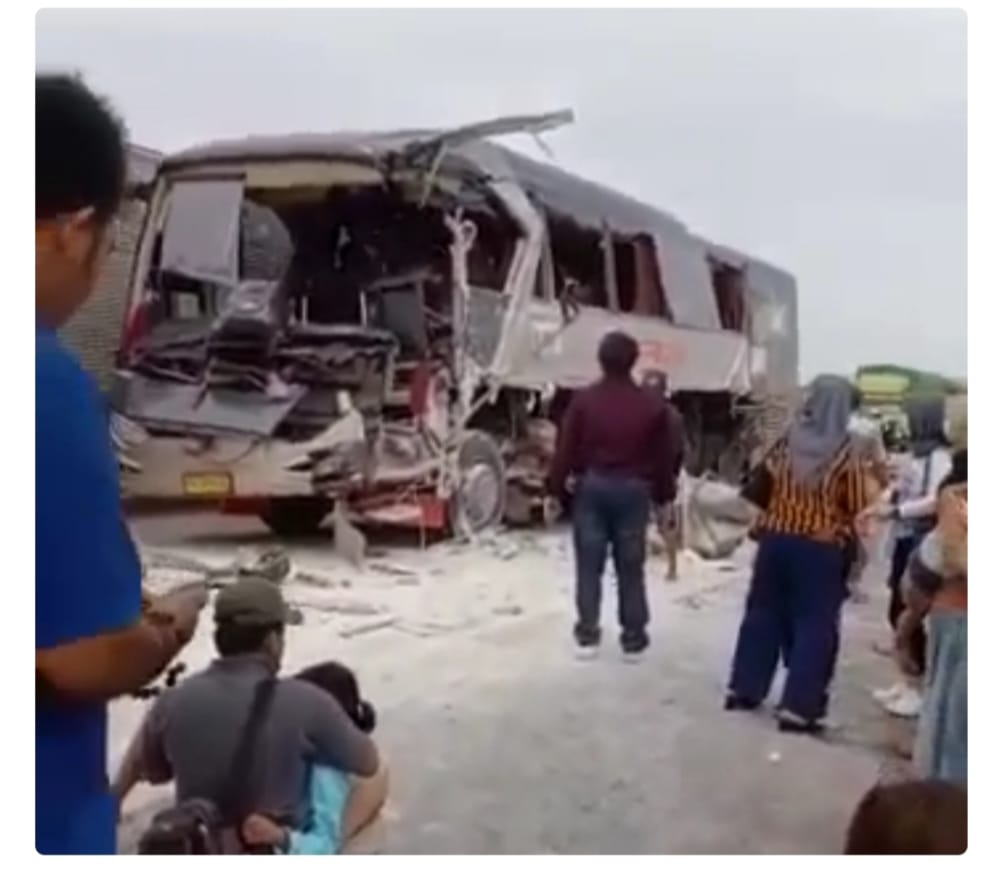 Bus SAN Kecelakaan, Satu Orang Tewas