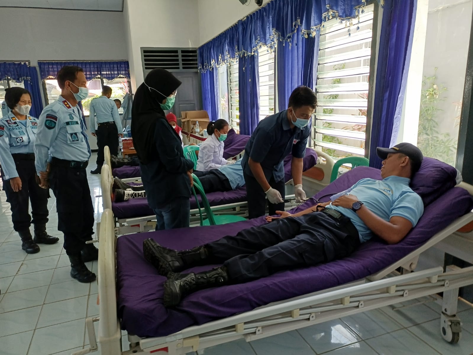 Sambut HBP ke 58, Lapas Kelas II B Arga Makmur Gelas Donor Darah