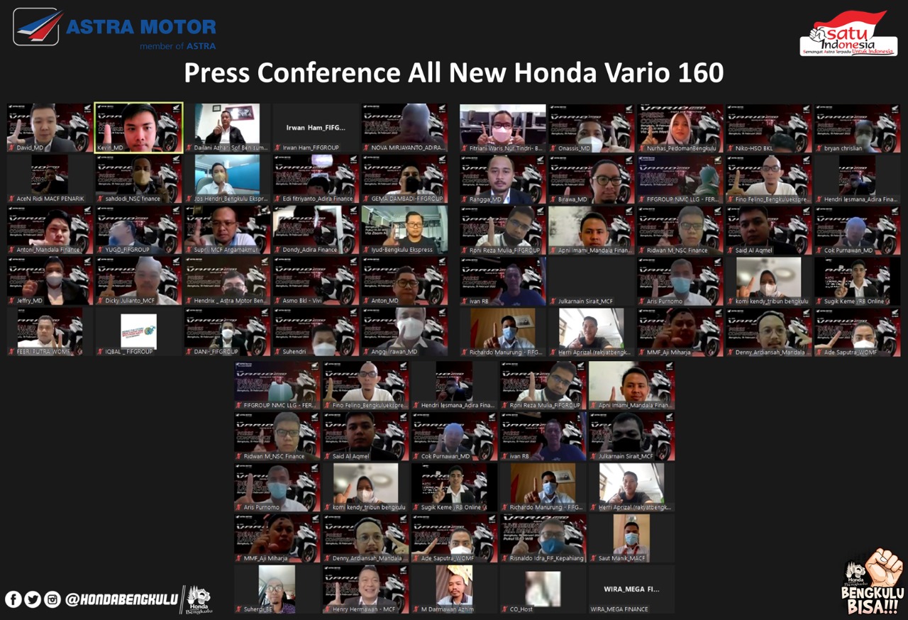 Astra Motor Bengkulu Kenalkan All New Honda Vario 160 pada Insan Pers di Bengkulu