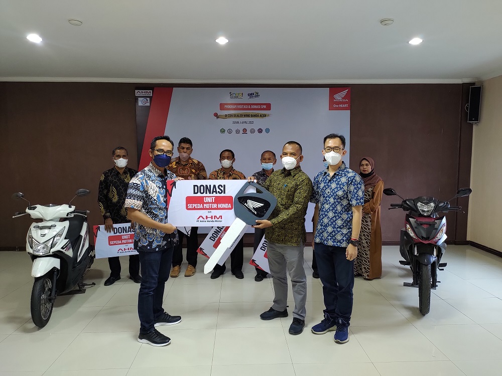 AHM Donasikan Ratusan Motor untuk Dunia Vokasi