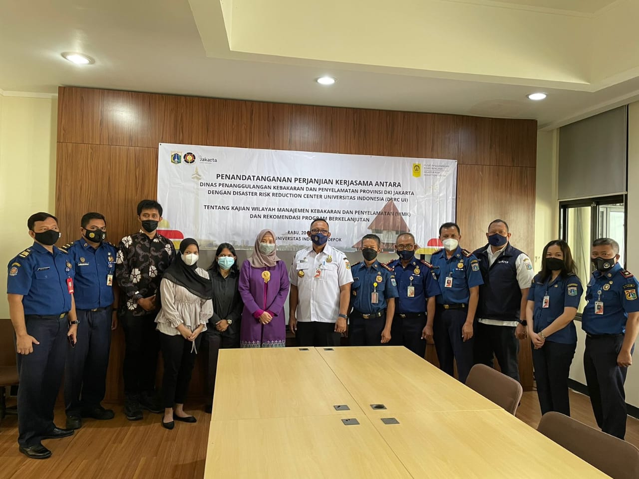 Disaster Risk Reduction Center (DRRC) Universitas Indonesia Jalin Kerjasama dengan Dinas Gulkarmat DKI Jakarta