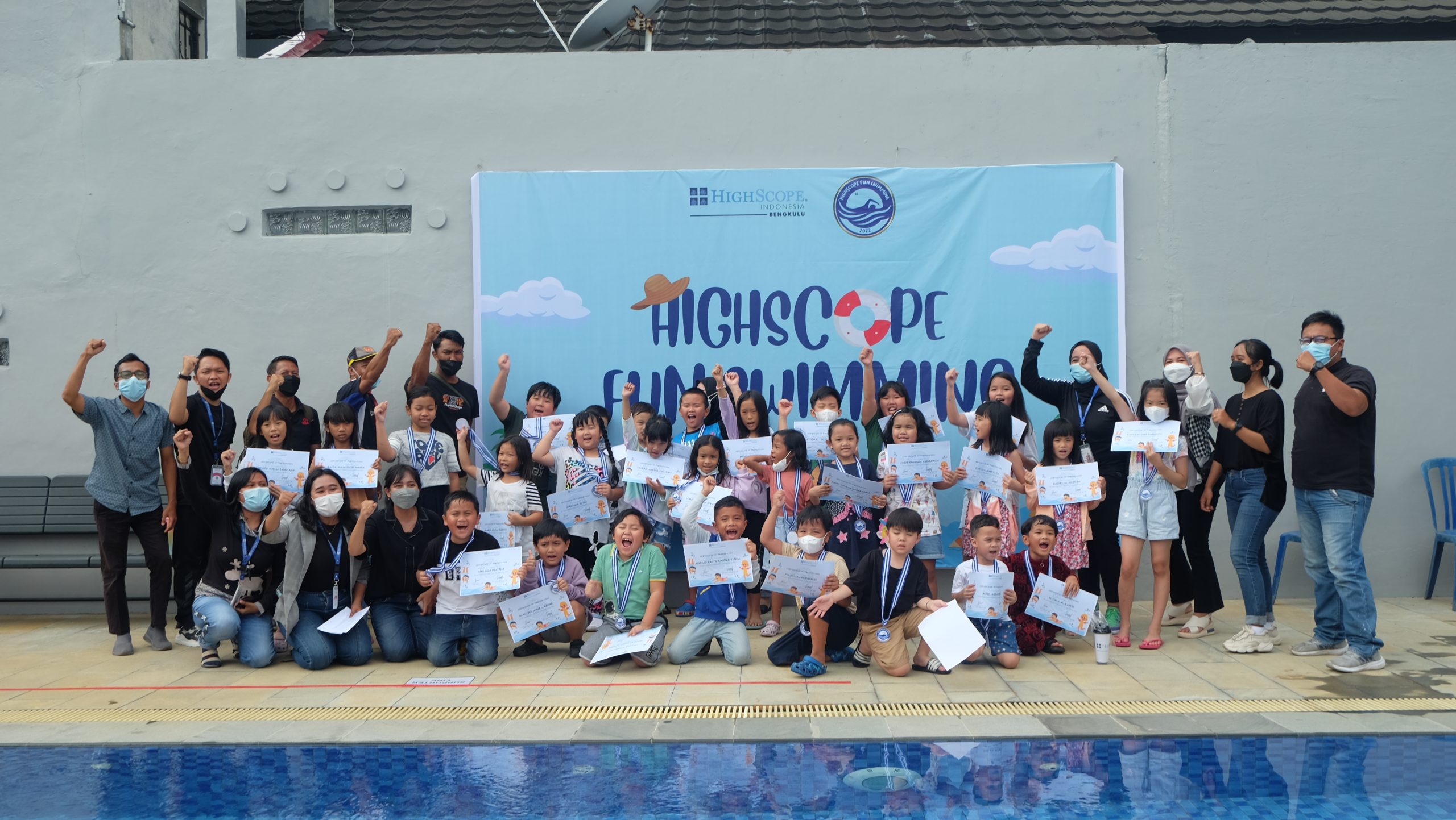 HighScope Indonesia Bengkulu gelar Fun Swimming