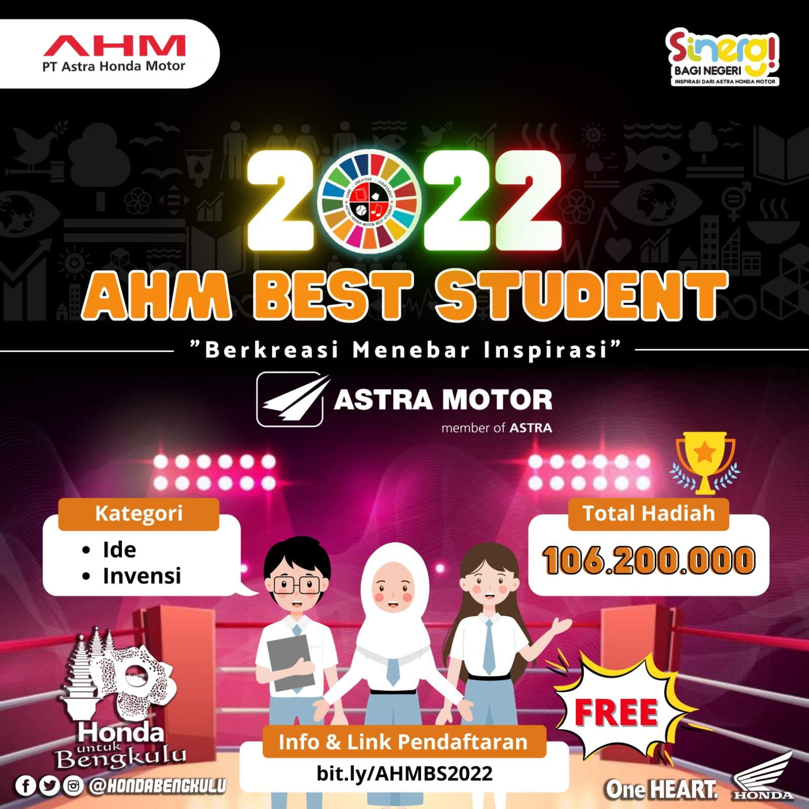 Lomba Karya Tulis Astra Honda Motor Best Student 2022 Kembali Digelar