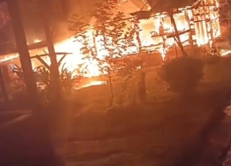 Rumah Warga Marga Sakti Ludes Dilalap Api, Polisi Selidiki Dugaan Korsleting Listrik