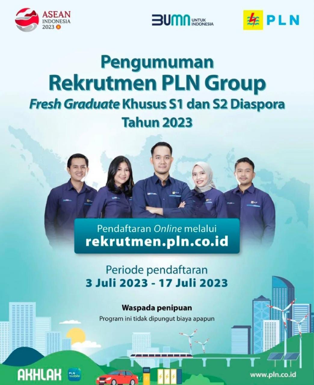 PLN Group Buka Lowongan Kerja, Dibuka 3-17 Juli 2023