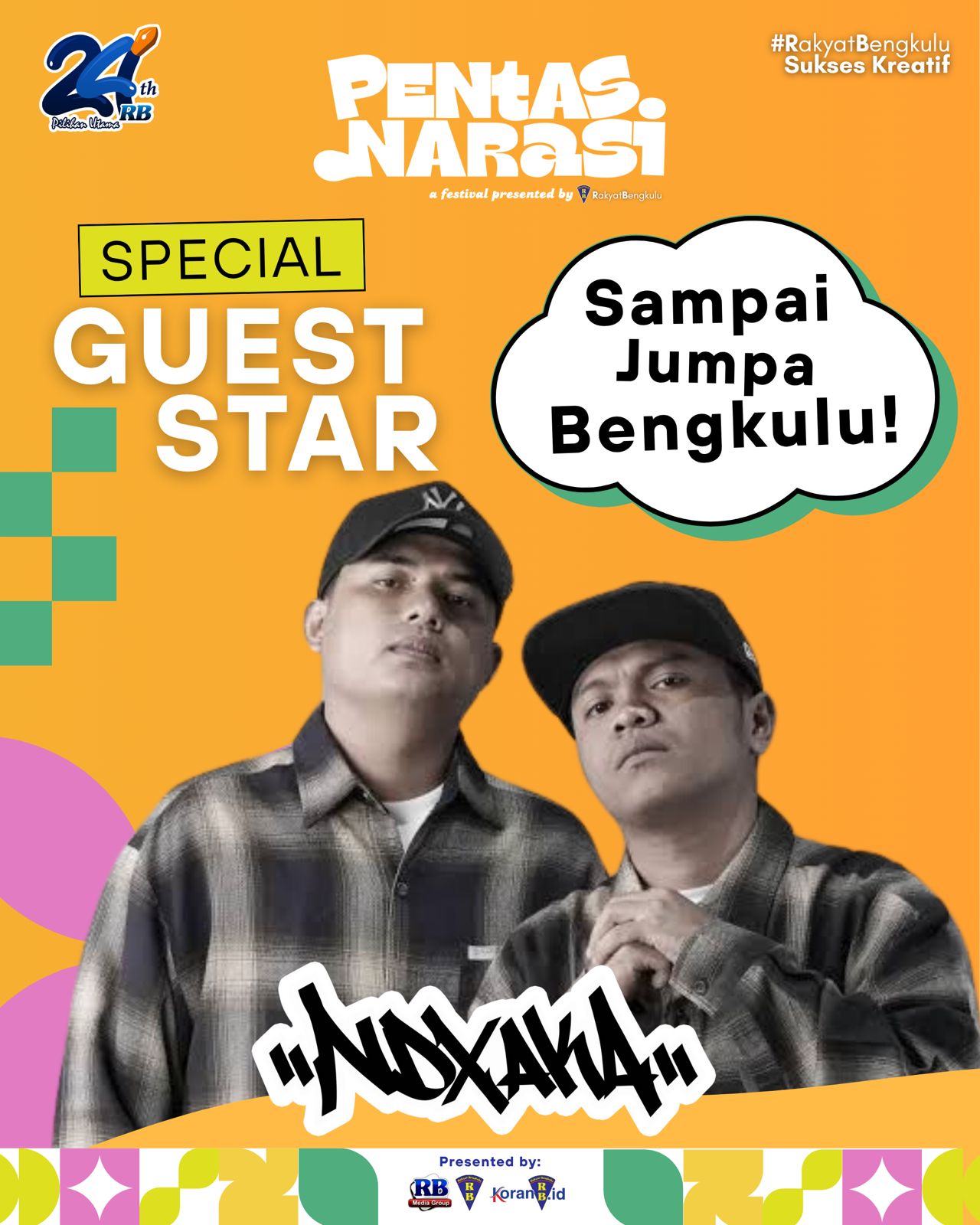 Pentas Narasi HUT RB ke-24 Hadirkan NDX AKA, Tiket Festival dan VIP Sudah Dijual Online & Offline