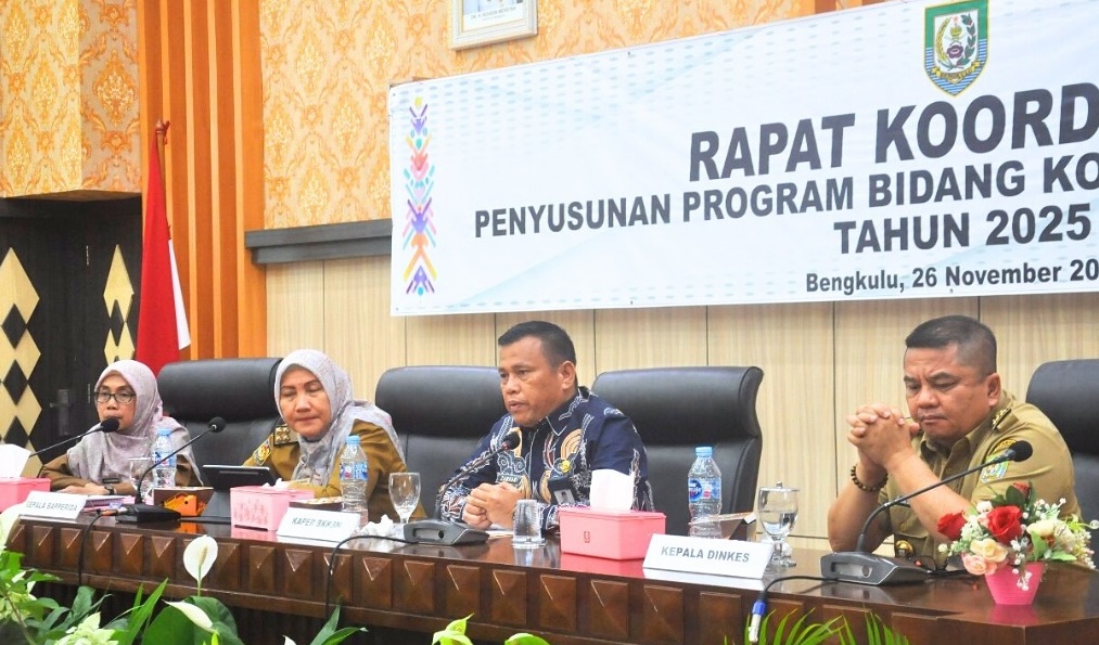 Pemprov Bengkulu Rakor Penyusunan Konvergensi Stunting 2025