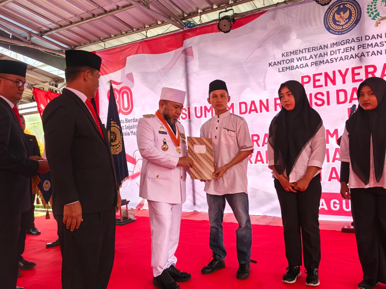 69 Napi di Bengkulu Langsung Bebas Setelah Mendapat Remisi Umum II di Momen HUT ke-80 RI