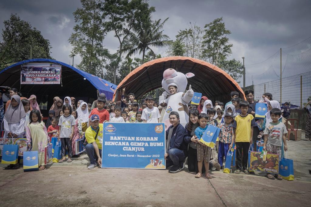 Campina Es Cream Peduli Korban Gempa Cianjur