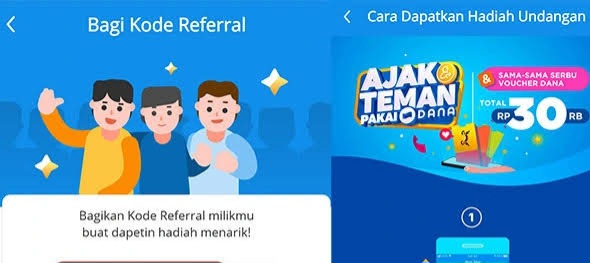 Bukan Link DANA Kaget Atau Game Penghasil Uang, Ini Cara Hasilkan Voucher DANA Gratis Rp30.000 Dari Referral