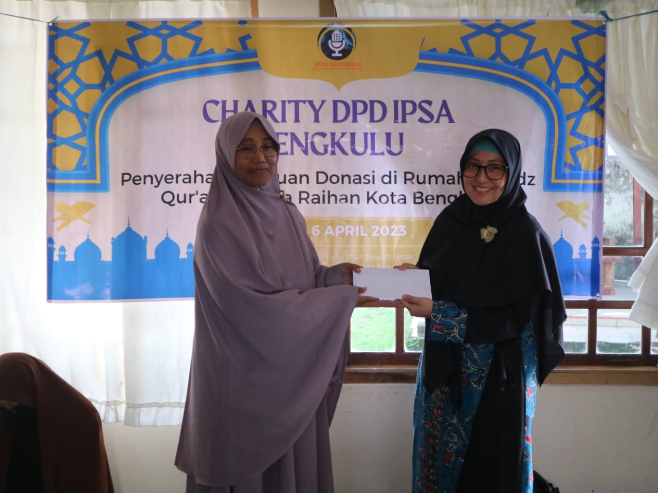 Charity IPSA Bengkulu Salurkan Bantuan Sosial ke Rumah Tahfidz Qur'an Raihan Kota 