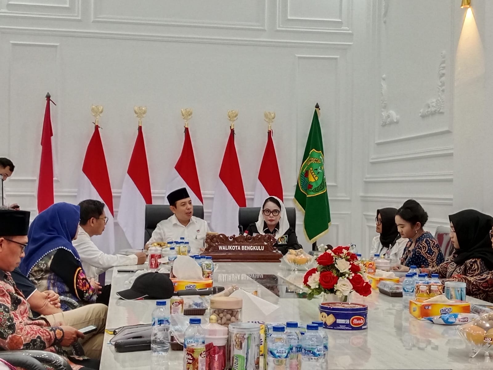 Temui Walikota Bengkulu, Senator Destita Dorong Penguatan Program Makan Gizi Gratis Hingga Sektor Pariwisata