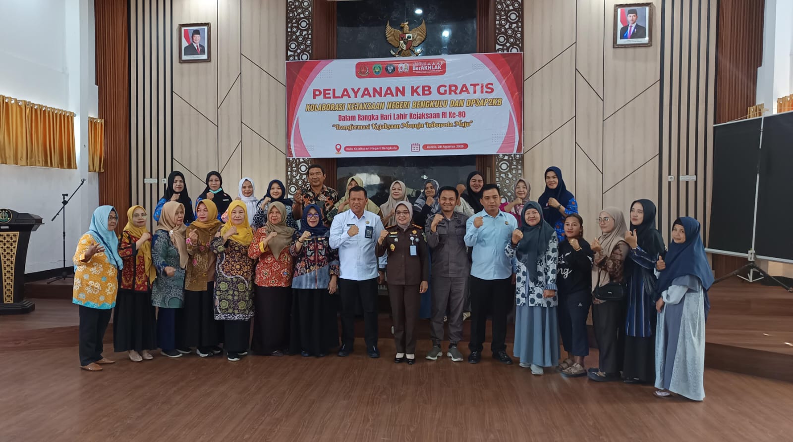 HUT ke-80, Kejari Bengkulu, BKKBN, dan DP3AP2KB Gelar Layanan KB Gratis