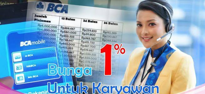 Horee.. Karyawan Bisa Pinjam Rp100 Juta di Pinjaman BCA Online, Lewat M Banking Bunga 1 Persen, Cek Syaratnya