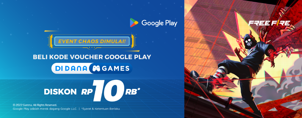 Get Ready! Beli Kode Voucher Google Play di DANA Games Diskon Rp10Rb