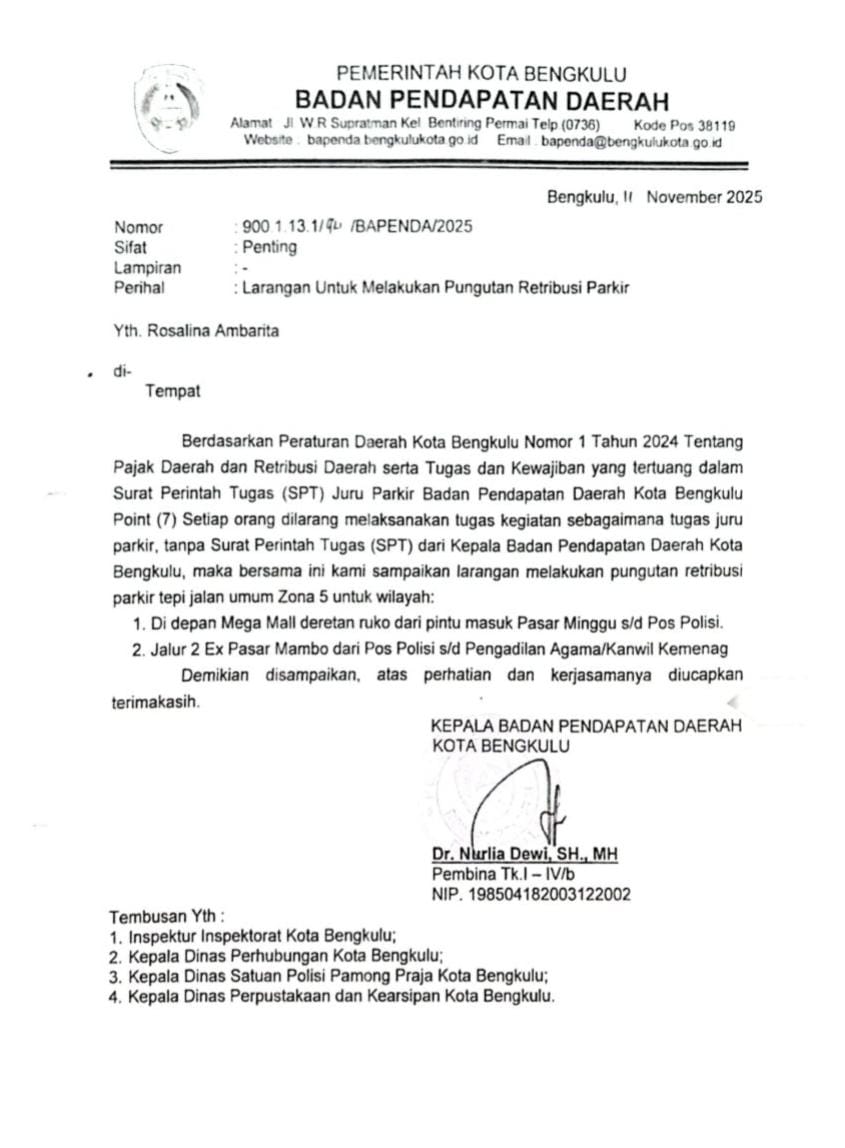 Izin 14 Jukir Dicabut, Diantaranya di Kawasan Mega Mall dan Eks Pasar Mambo