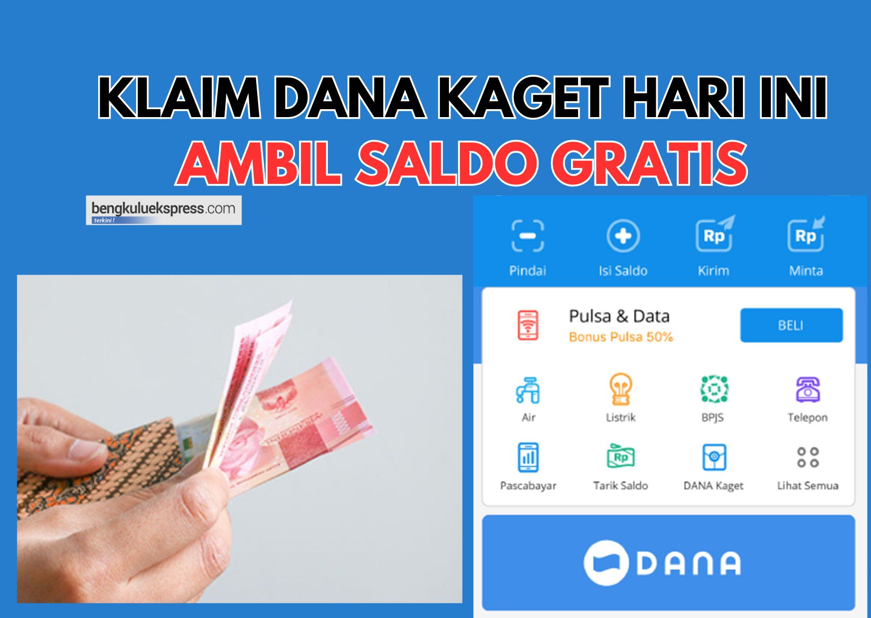 Buruan Klaim Dana Kaget Hari ini 28 September 2023, Saldo Gratis Rp100.000 Siap Cair ke Dompet Elektronik