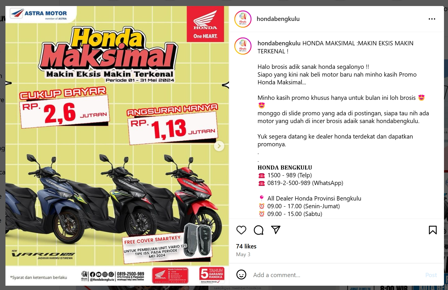 Begini Cara Kredit Motor Honda Cepat dan Mudah