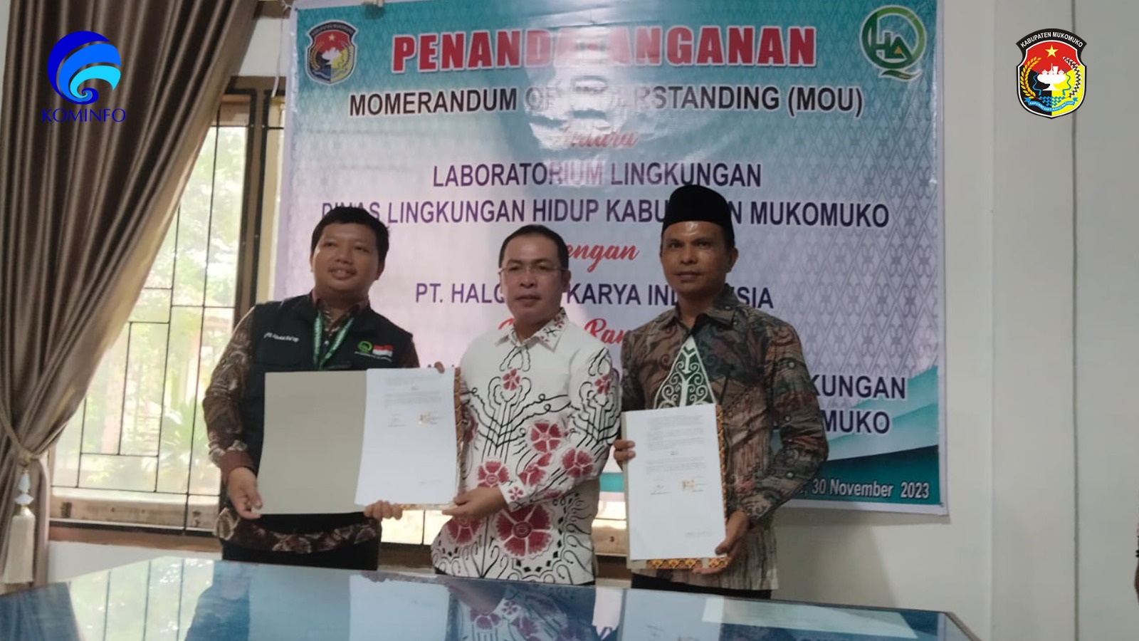 Aktifkan Laboratorium, Pemkab Mukomuko MoU dengan PT Halqilab Karya Indonesia