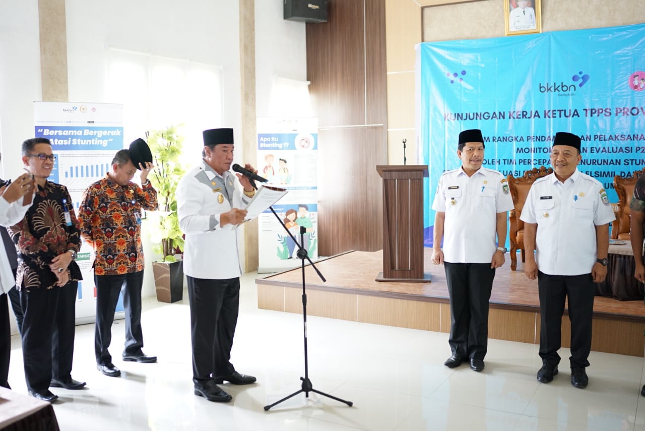 Wagub Bengkulu Minta Program Bangga Kencana dan Akselerasi Penurunan Stunting Terus Dikawal